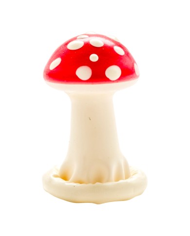 CONDOMERIE - PRÉSERVATIFS FANTAISIE PEINTS À LA MAIN MODÈLE CHAMPIGNON 1