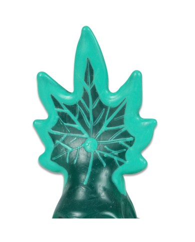CONDOMERIE - PRÉSERVATIFS FANTAISIE PEINTS À LA MAIN CANNABIS MODÈLE 1