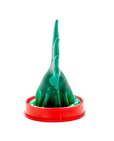 CONDOMERIE - PRÉSERVATIFS FANTAISIE PEINTS À LA MAIN CANNABIS MODÈLE 1