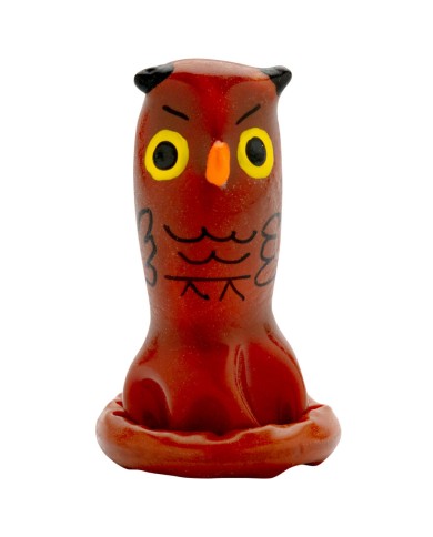CONDOMERIE - PRÉSERVATIFS FANTAISIE PEINTS À LA MAIN HIBOU