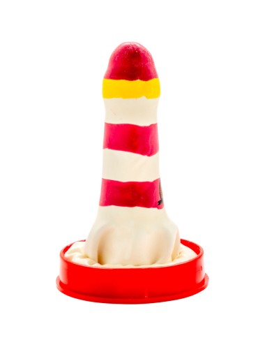CONDOMERIE - PRÉSERVATIFS FANTAISIE PEINTS À LA MAIN PHARE