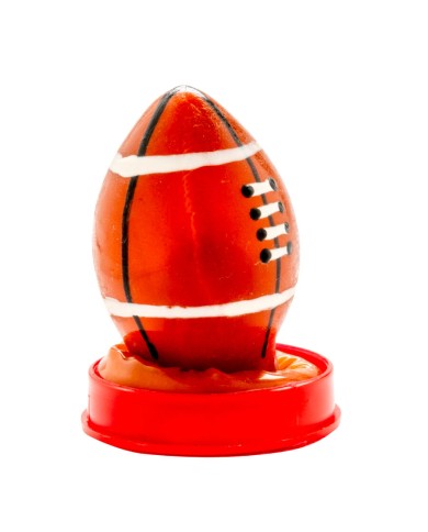 CONDOMERIE - PRÉSERVATIFS FANTAISIE PEINTS À LA MAIN BALLON DE RUGBY