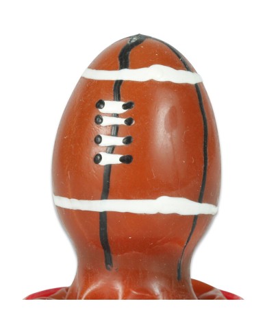 CONDOMERIE - PRÉSERVATIFS FANTAISIE PEINTS À LA MAIN BALLON DE RUGBY