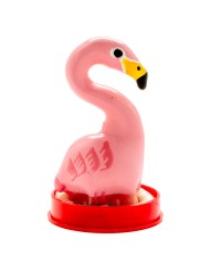 CONDOMERIE - PRÉSERVATIFS FANTAISIE PEINTS À LA MAIN ROSE FLAMANT