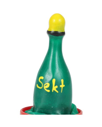 CONDOMERIE - PRÉSERVATIFS FANTAISIE PEINTS À LA MAIN CHAMPAGNE