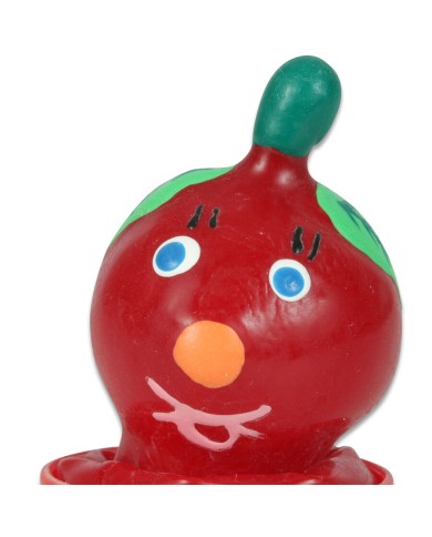 CONDOMERIE - PRÉSERVATIFS FANTAISIE PEINTS À LA MAIN TOMATE