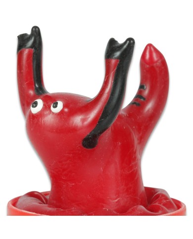 CONDOMERIE - PRÉSERVATIFS FANTAISIE PEINTS À LA MAIN ROUGE SCORPION