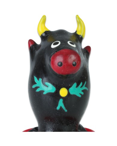 CONDOMERIE - PRÉSERVATIFS FANTAISIE PEINTS À LA MAIN TAUREAU NOIR MODÈLE 1