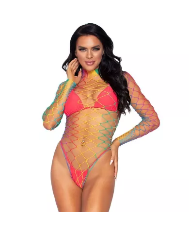 LEG AVENUE - BODY À MANCHES LONGUES MULTICOLORE