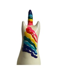 CONDOMERIE - PRÉSERVATIFS FANTAISIE PEINTS À LA MAIN LICORNE ARC-EN-CIEL