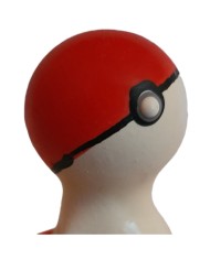 CONDOMERIE - PRÉSERVATIFS FANTAISIE PEINTS À LA MAIN POKEBALL ROUGE-BLANC