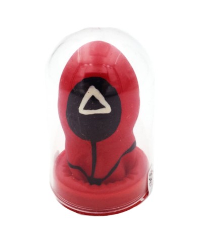 CONDOMERIE - TRIANGLE DE PRÉSERVATIFS FANTAISIES PEINTS À LA MAIN