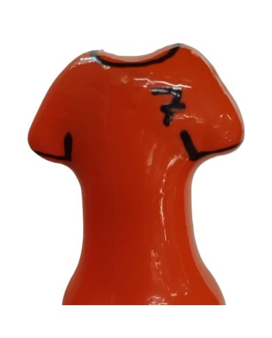 CONDOMERIE - PRÉSERVATIFS FANTAISIE PEINTS À LA MAIN T-SHIRT ORANGE