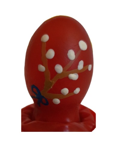 CONDOMERIE - PRÉSERVATIFS FANTAISIE PEINTS À LA MAIN ŒUF DE PÂQUES ROUGE