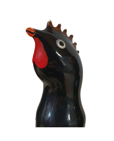 CONDOMERIE - PRÉSERVATIFS FANTAISIE PEINTS À LA MAIN COQ NOIR