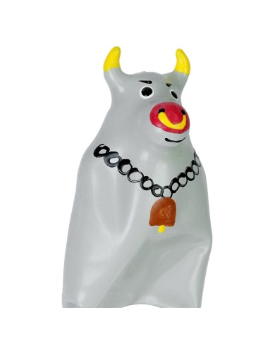 CONDOMERIE - PRÉSERVATIFS FANTAISIE PEINTS À LA MAIN TAUREAU GRIS MODÈLE XL