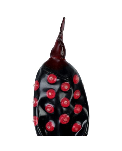 CONDOMERIE - PRÉSERVATIFS FANTAISIE PEINTS À LA MAIN NOIR FAKIR XL