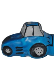 CONDOMERIE - PRÉSERVATIFS FANTAISIE PEINTS À LA MAIN TRACTEUR BLEU XL