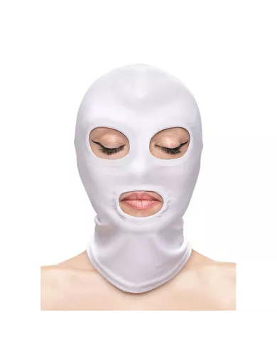 NS NOVELTIES - FETISH & FASHION CAGOULE YEUX ET BOUCHE NYLON BLANC