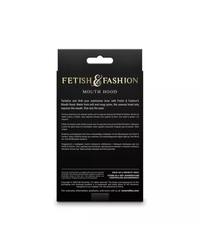 NS NOVELTIES - FETISH & FASHION CAGOULE BOUCHE NYLON NOIR