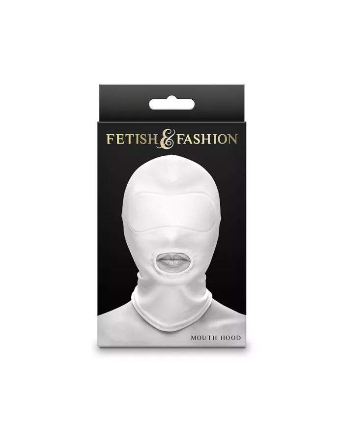 NS NOVELTIES - FETISH & FASHION CAGOULE BOUCHE NYLON BLANC NS NOVELTIES - FETISH & FASHION CAGOULE BOUCHE NYLON BLANC