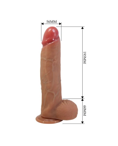 PRETTY LOVE - MENDEL GODEMICHET RÉALISTE AVEC VENTOUSE 25,5 CM -Ø- 5,6 CM