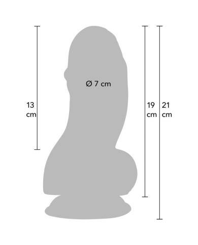 HIDDEN DESIRE - INFERNO GODEMICHET FAT BOYS 19 CM