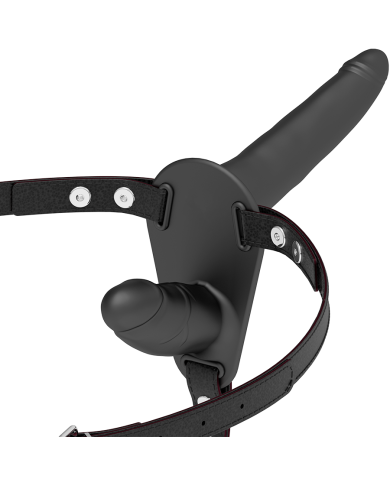 FETISH SUBMISSIVE HARNESS - DOUBLE PÉNÉTRATION NOIR