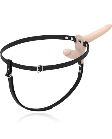 FETISH SUBMISSIVE HARNESS - VIBRATEUR FLESH UP DOUBLE PÉNÉTRATION
