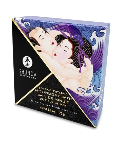 SHUNGA - SELS DE BAIN A GOÛT VIOLET EXOTIQUE 75 GR
