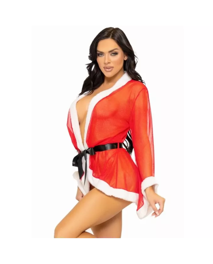 LEG AVENUE - COSTUME DE LINGERIE SEXY DE NOËL PÈRE NOËL ROUGE M/L