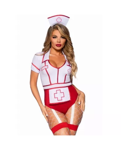 LEG AVENUE - COSTUME INFIRMIÈRE SEXY ROUGE/BLANC M