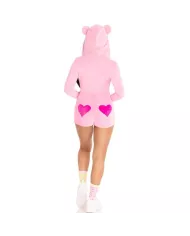 LEG AVENUE - BODY VELOURS OURS EN TEDDY ROSE S