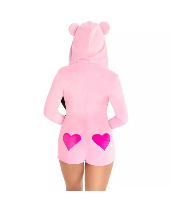 LEG AVENUE - BODY VELOURS OURS EN TEDDY ROSE M