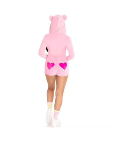 LEG AVENUE - BODY VELOURS OURS EN TEDDY ROSE M