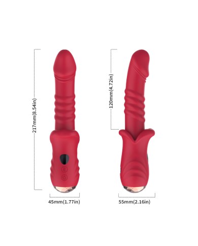 ARMONY - POINT A DILDO VIBRATEUR STIMULANT ROUGE