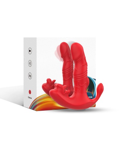 ARMONY - VIBRATEUR ANAL CULOTTE STIMULATEUR POINT C ET G TÉLÉCOMMANDE ROUGE