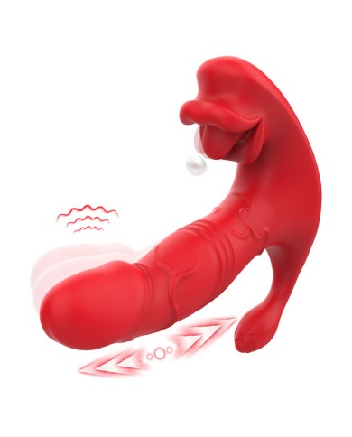 ARMONY - VIBRATEUR ANAL CULOTTE STIMULATEUR POINT C ET G TÉLÉCOMMANDE ROUGE