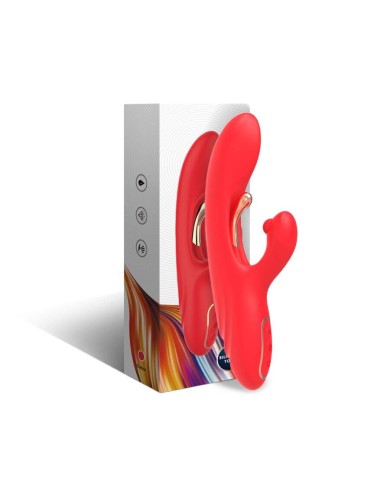 ARMONY - VIBRATEUR STIMULATEUR POINT G ET CLITORIS AVEC LANGUE OSCILLANTE ROUGE