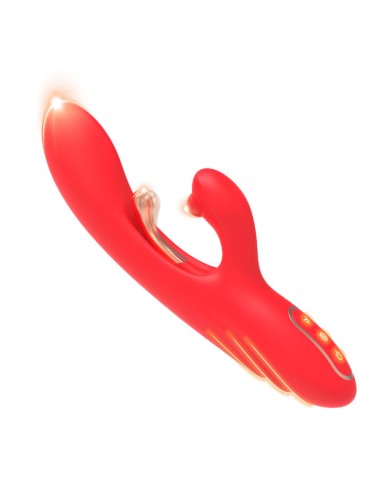 ARMONY - VIBRATEUR STIMULATEUR POINT G ET CLITORIS AVEC LANGUE OSCILLANTE ROUGE
