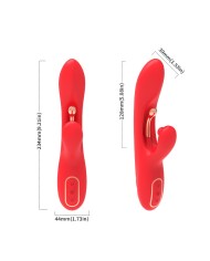 ARMONY - VIBRATEUR STIMULATEUR POINT G ET CLITORIS AVEC LANGUE OSCILLANTE ROUGE