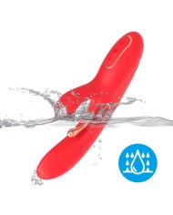ARMONY - VIBRATEUR STIMULATEUR POINT G ET CLITORIS AVEC LANGUE OSCILLANTE ROUGE