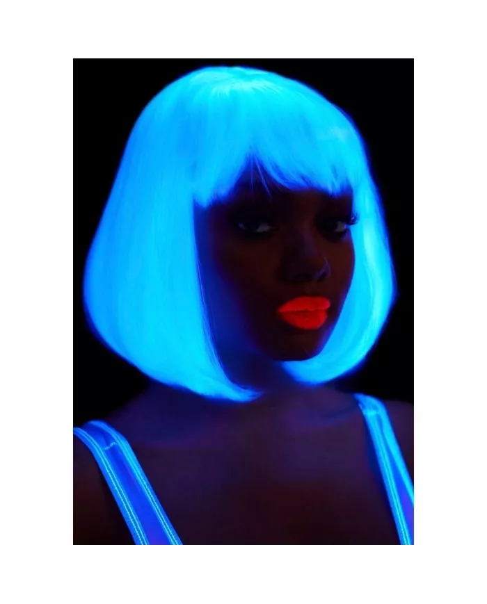 LEG AVENUE - PERRUQUE BOB PHOSPHORESCENTE BLANCHE