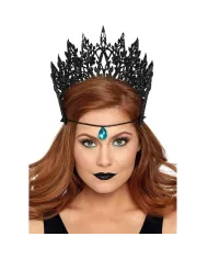 LEG AVENUE - COURONNE AVEC PAILLETTES ET BIJOUX NOIR