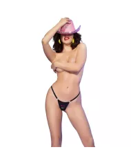 CHILIROSE - CR 4836 STRING KISS ME NOIR L/XL