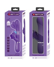 PRETTY LOVE - VIBRATEUR MULTIFONCTION LAPIN 4 EN 1 PAPILLON VIOLET