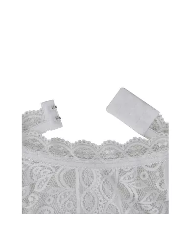 SUBBLIME - 953867 BODY DENTELLE BLANC L/XL