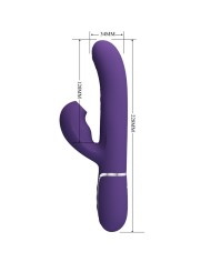 PRETTY LOVE - PERLITA VIBRATEUR G-SPOT 3 EN 1 MULTIFONCTION VIOLET
