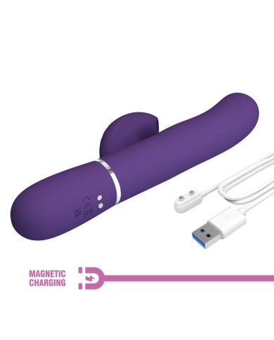 PRETTY LOVE - PERLITA VIBRATEUR G-SPOT 3 EN 1 MULTIFONCTION VIOLET