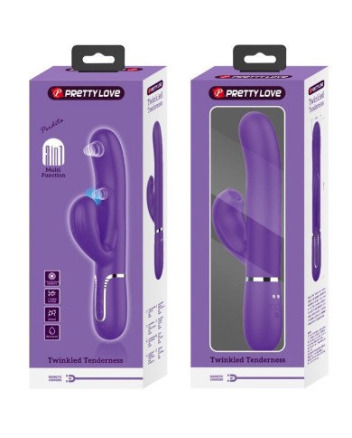 PRETTY LOVE - PERLITA VIBRATEUR G-SPOT 3 EN 1 MULTIFONCTION VIOLET